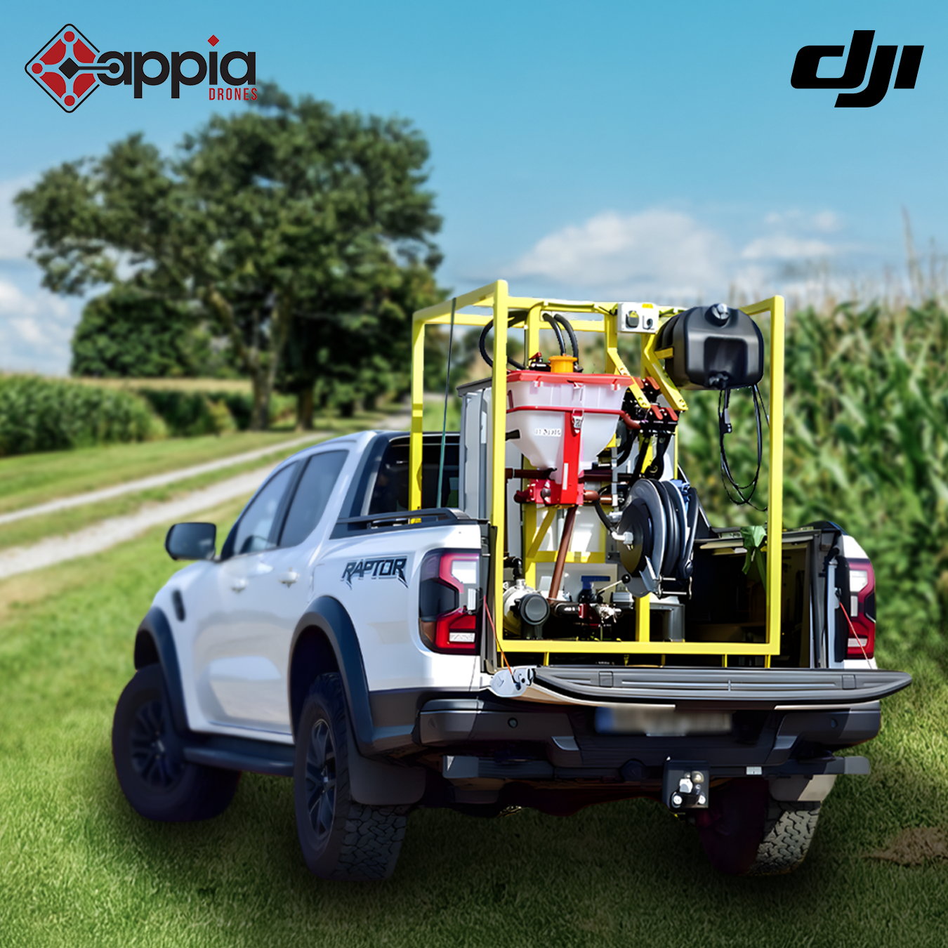 Stație de amestecare substanțe cu pompă de umplere dronă